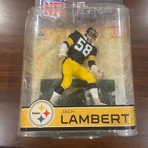 NFL Steelers Jack Lambert Action Figure - Black and Yellow